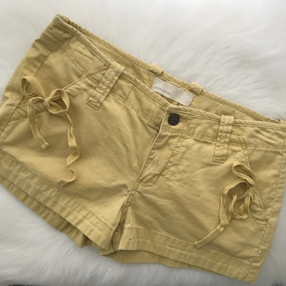 Sound & Matter Yellow Mini shorts